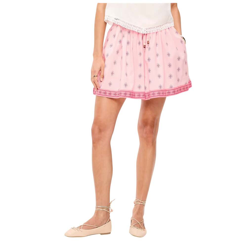 Old Navy High-Waisted Drapey Skirt Shorts Pink Medium
